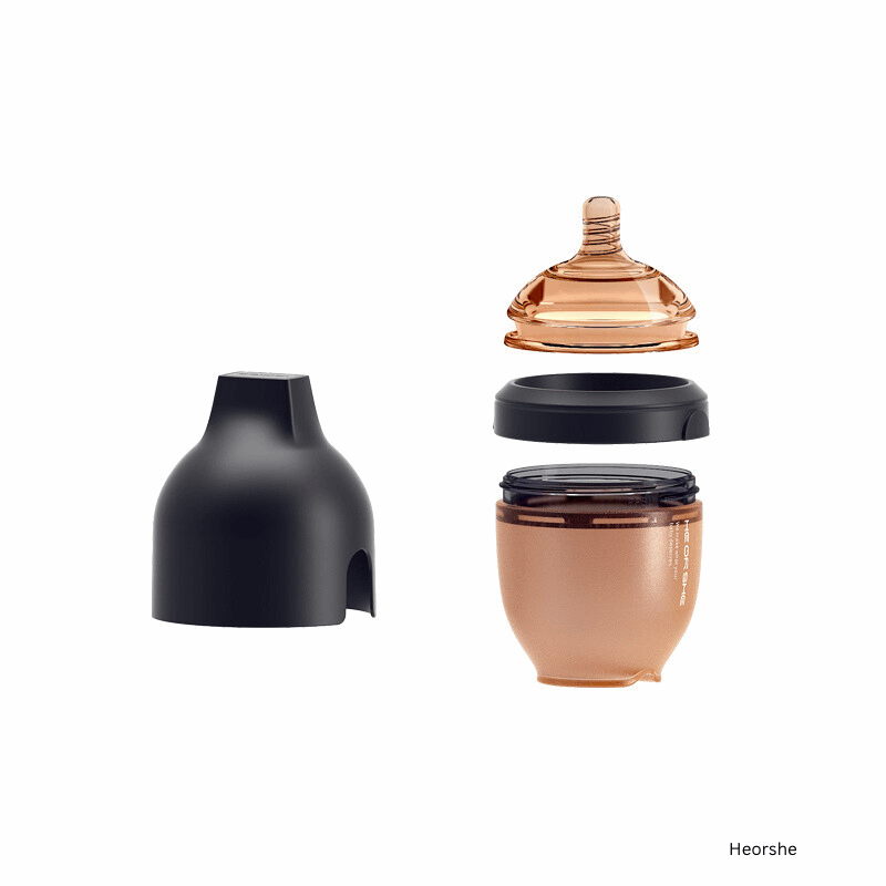 Ultrabreit Hals Babyflasche 160ml (Schwarz)