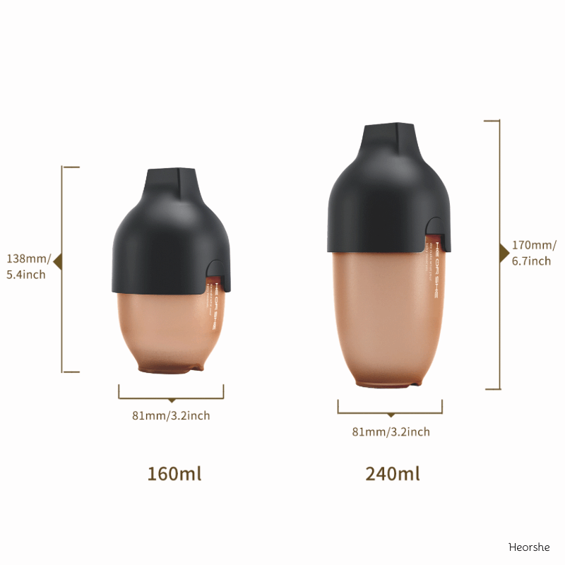 Ultrabreit Hals Babyflasche 240ml (Schwarz)