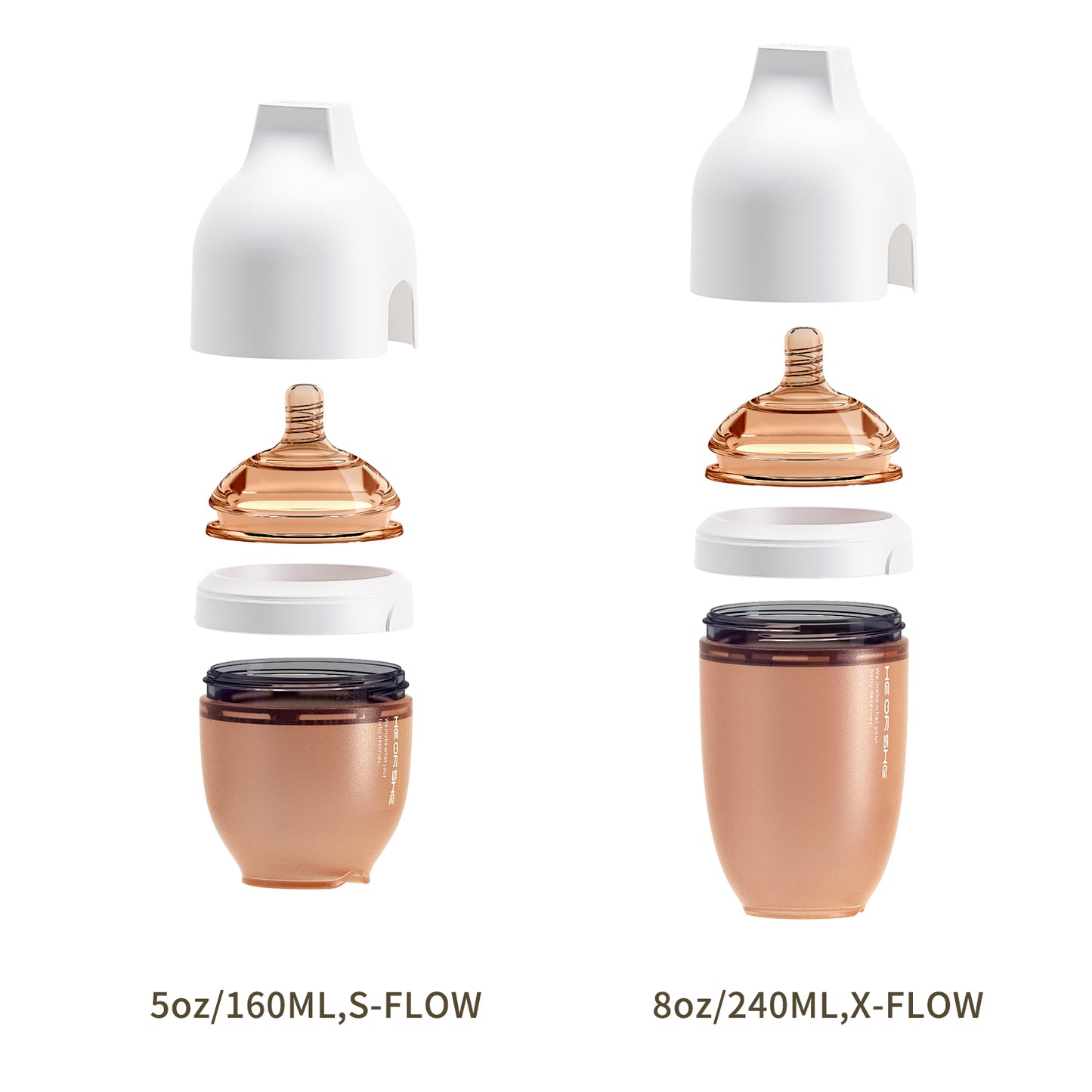 Ultrabreit Hals Babyflasche Premium Geschenkset (Weiß) - Thibs Baby Club