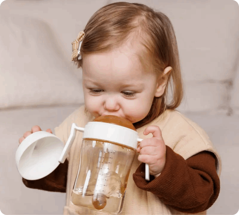 Zahnpflege-Trinklernbecher 300ml (Weiß) - Thibs Baby Club