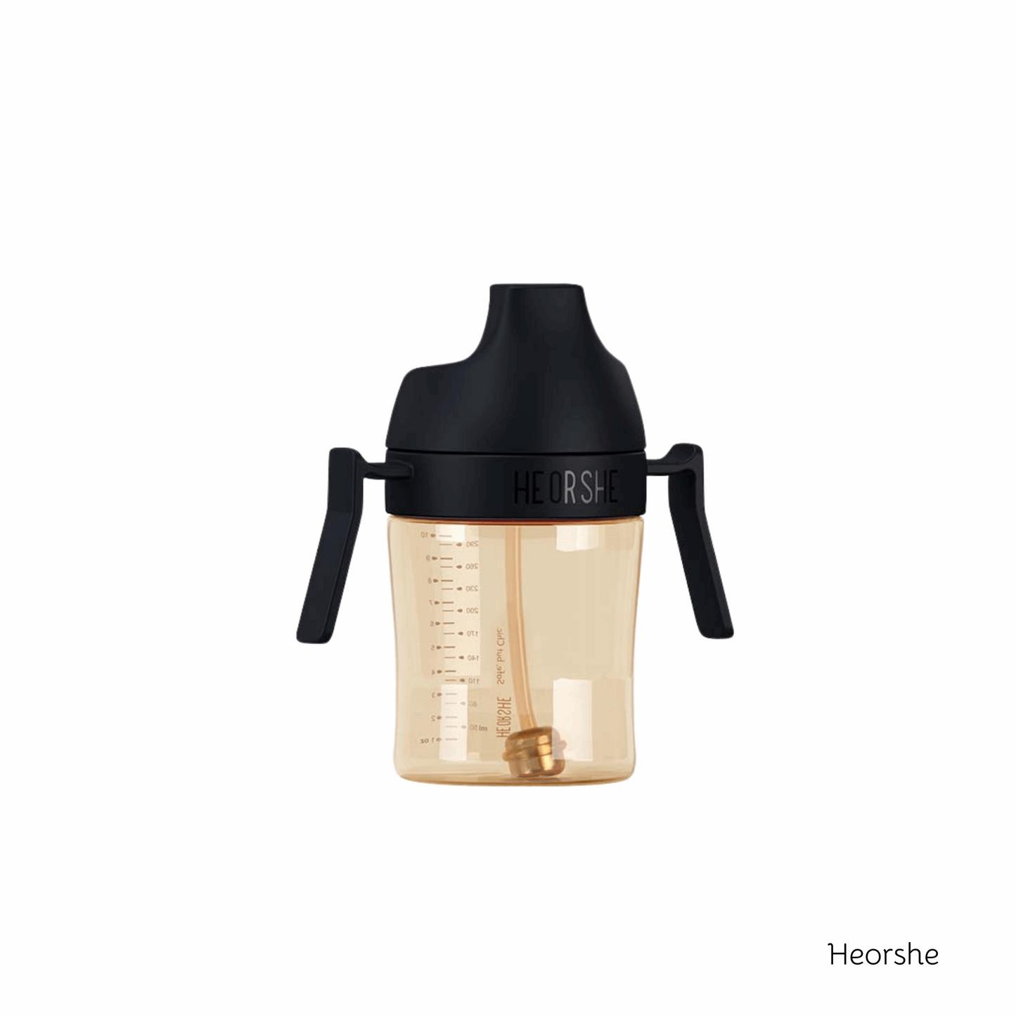 Zahnpflege-Trinklernbecher 300ml (Schwarz) - Thibs Baby Club