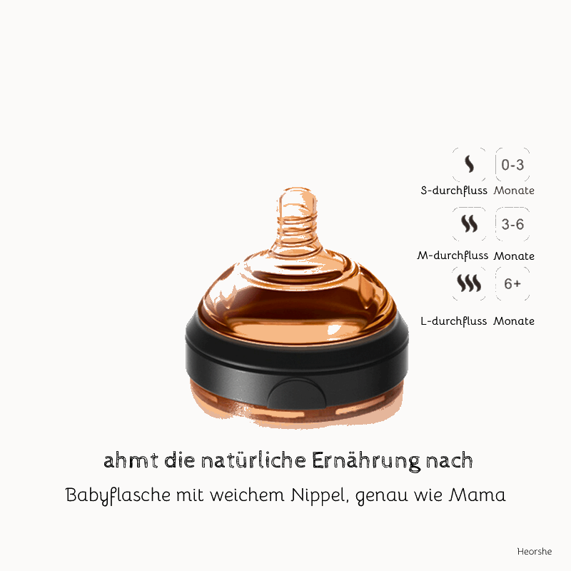 Ultrabreit Hals Babyflasche 240ml (Schwarz)