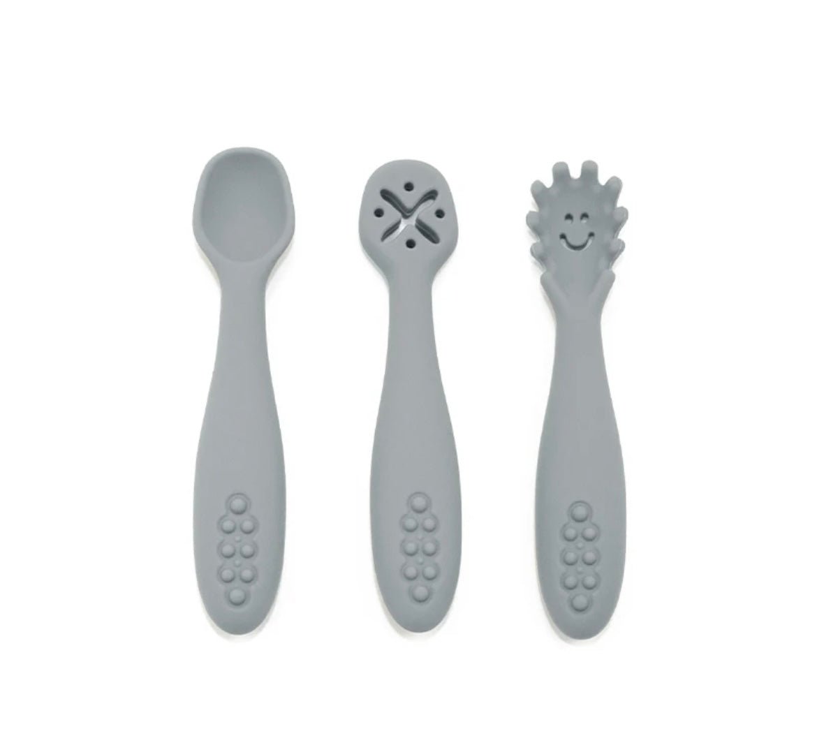 Babylöffel 3er - Set (Grau) - Thibs Baby Club