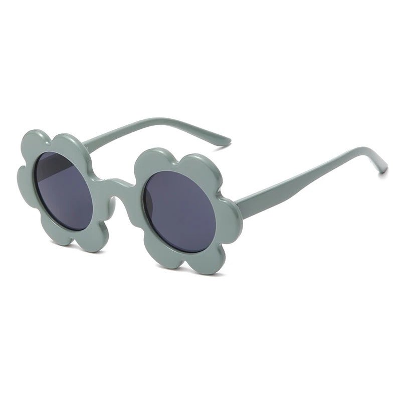 Blumensonnenbrille mit Haarspangen - 3er Set (Blau/Dunkelblau) - Thibs Baby Club