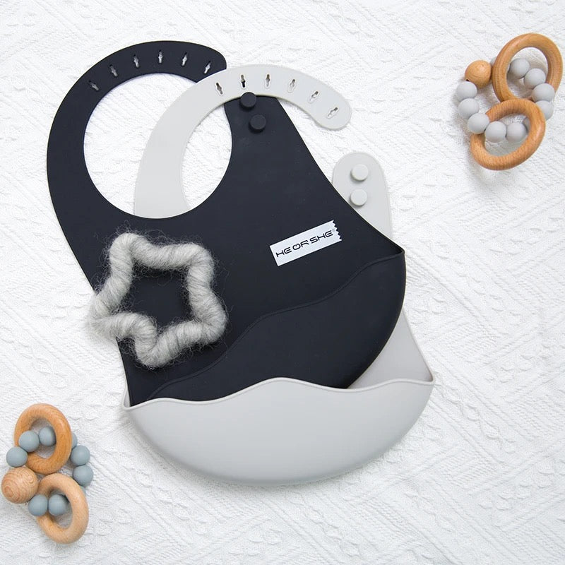 I‘m a Bib Lätzchen (Grau) - Heorshe