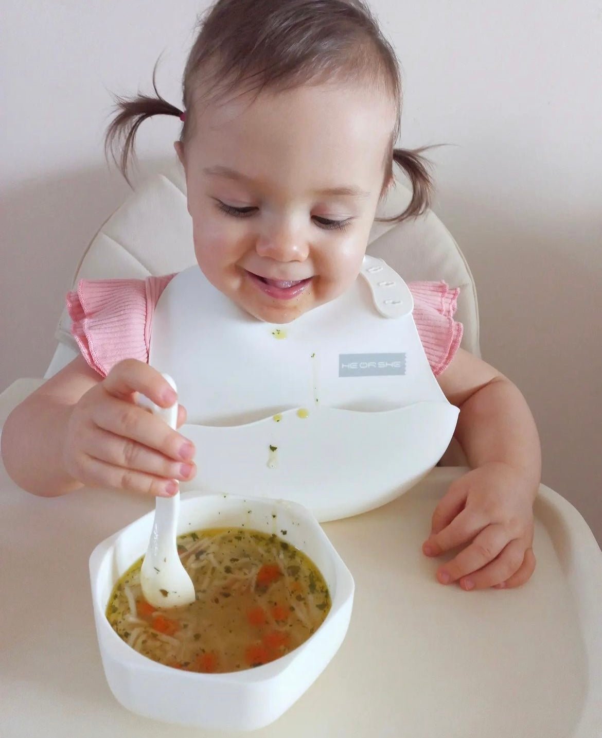 I‘m a Bib Lätzchen (Weiß) - Heorshe