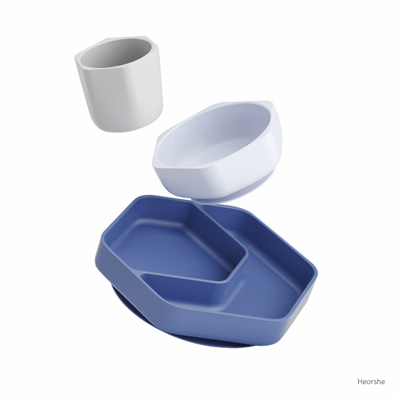 Kleinkind Fütterungsset (Blau) - Heorshe