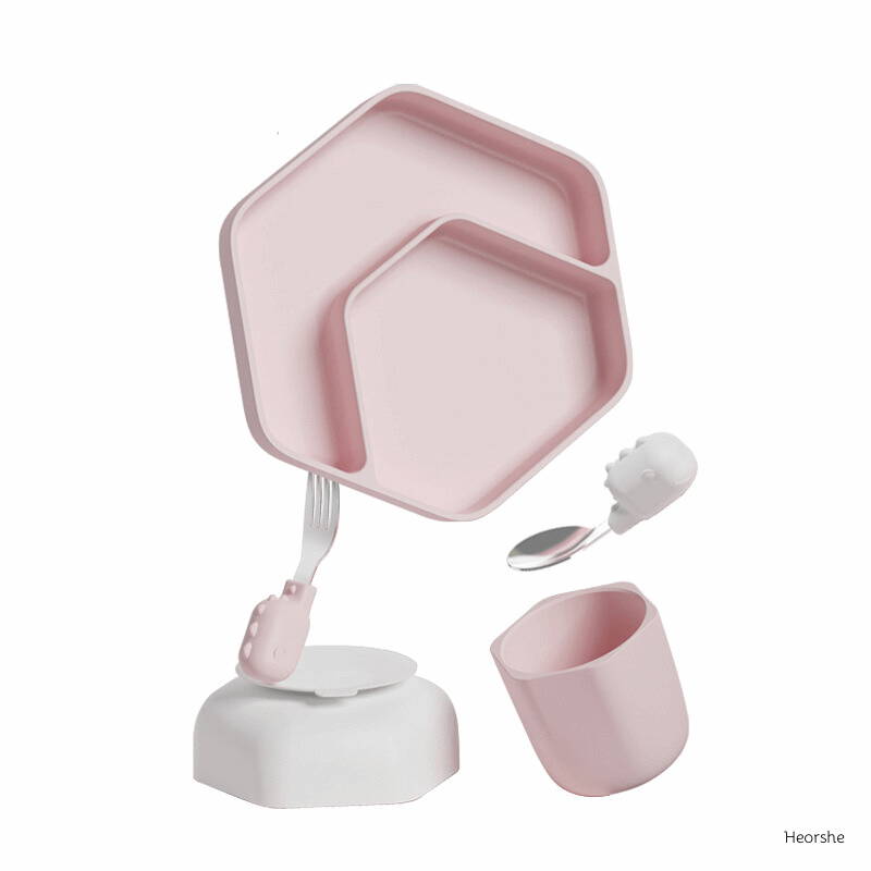 Kleinkind Fütterungsset (Rosa) - Heorshe