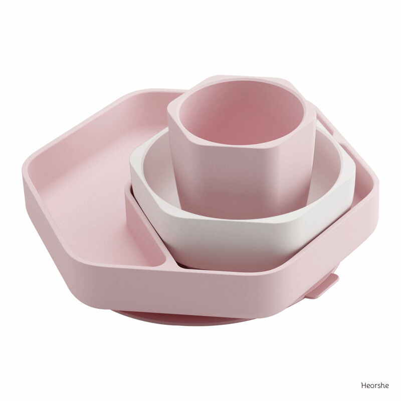 Kleinkind Fütterungsset (Rosa) - Heorshe