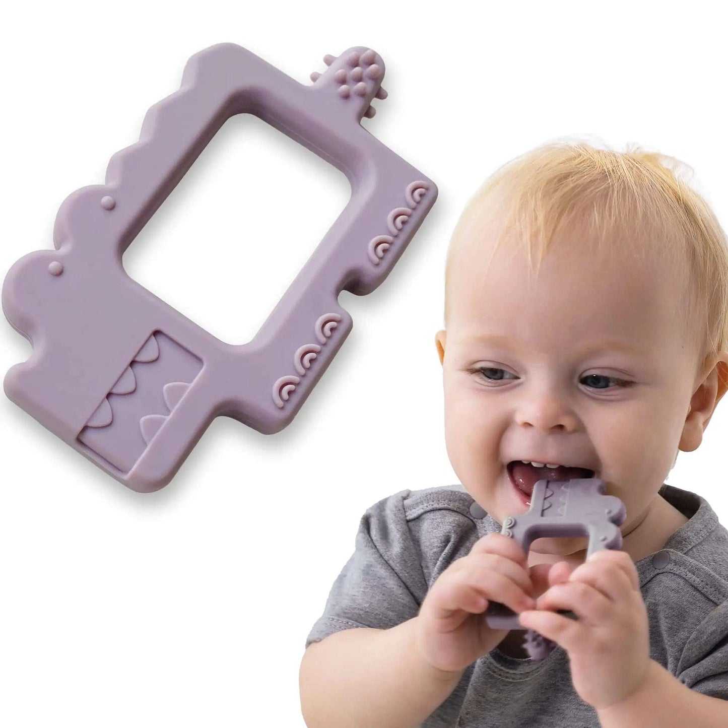 Krokodil Beißring (Lila) - Thibs Baby Club