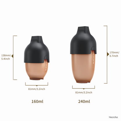 Ultrabreit Hals Babyflasche 240ml (Schwarz)