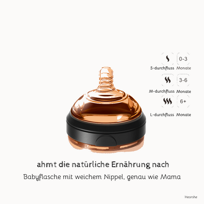 Ultrabreit Hals Babyflasche 160ml (Schwarz)