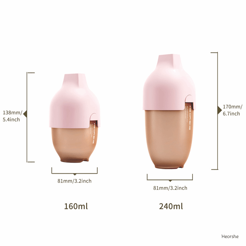 Ultrabreit Hals Babyflasche 240ml (Rosa)