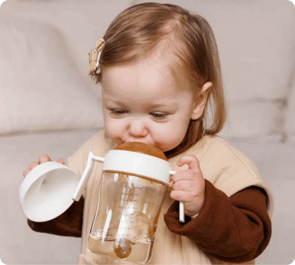 Zahnpflege-Trinklernbecher 300ml (Weiß) - Thibs Baby Club