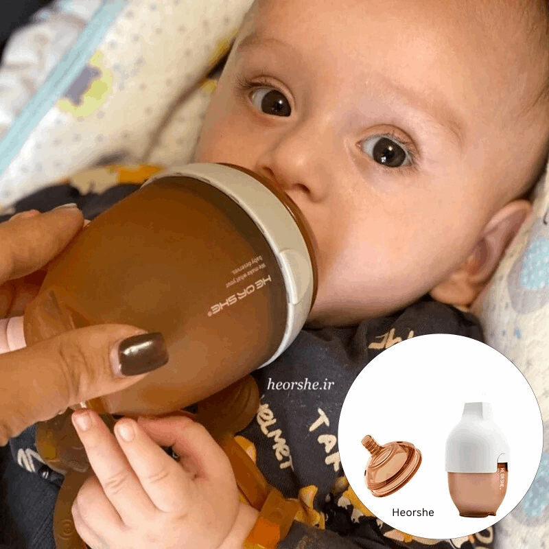 Ultrabreit Hals Babyflasche 240ml (Grau)