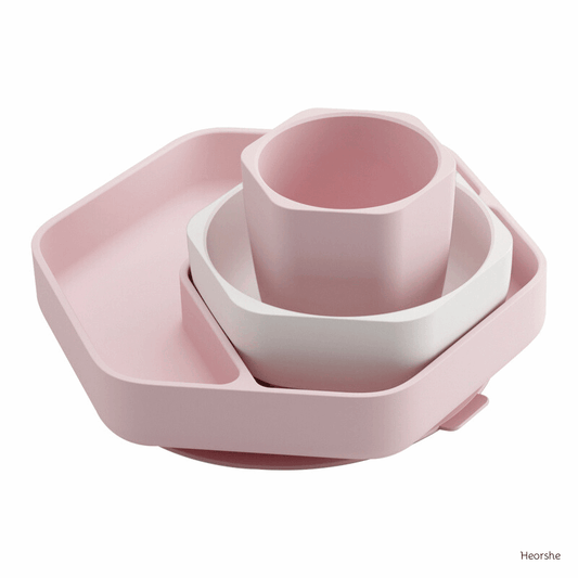 Kleinkind Fütterungsset (Rosa) - Heorshe