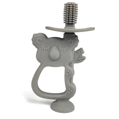 Koala 2-in-1 Zahnbürste (Hellgrau) - Thibs Baby Club
