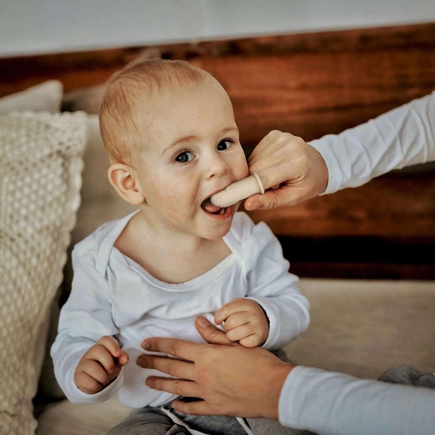 Mundpflegeset für Babys (Hellgrau) - Thibs Baby Club