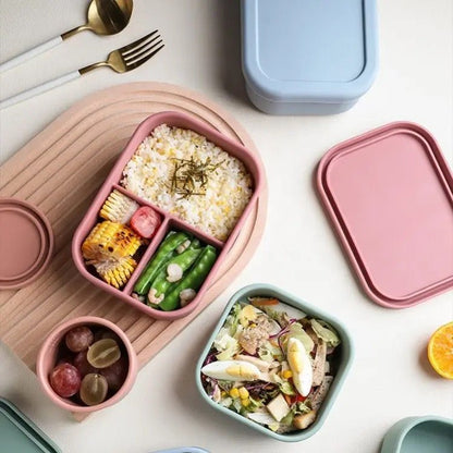 Silikon - Bento - Box - Set (Kamel) - Thibs Baby Club